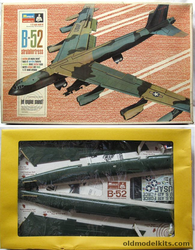 Monogram 1/72 Boeing B-52 Stratofortress with Jet Sound, PA215 plastic model kit